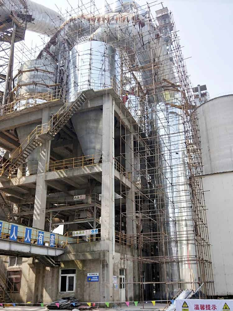 浙江建德海螺水泥有限公司  設(shè)備風(fēng)管保溫